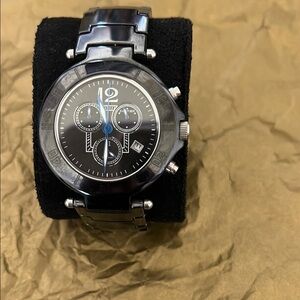 Men's Black Chronograph Watch
